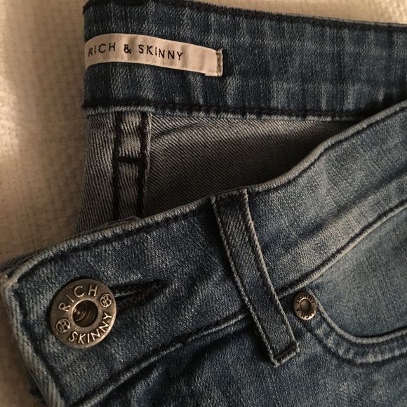 Rich & Skinny “tuxedo” striped skinny jeans size 29 - Picture 5 of 5